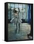 Dancer at the Photographer's Studio-Edgar Degas-Framed Stretched Canvas