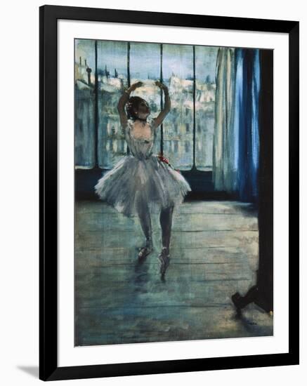 Dancer at the Photographer's Studio-Edgar Degas-Framed Art Print