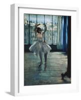 Dancer at the Photographer's Studio-Edgar Degas-Framed Art Print