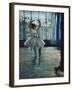 Dancer at the Photographer's Studio-Edgar Degas-Framed Art Print