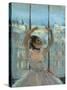 Dancer at the Photographers Studio-Edgar Degas-Stretched Canvas