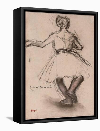 Dancer, Back View-Edgar Degas-Framed Stretched Canvas
