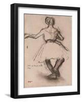 Dancer, Back View-Edgar Degas-Framed Giclee Print