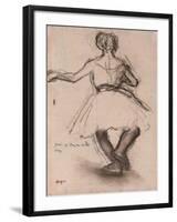 Dancer, Back View-Edgar Degas-Framed Giclee Print