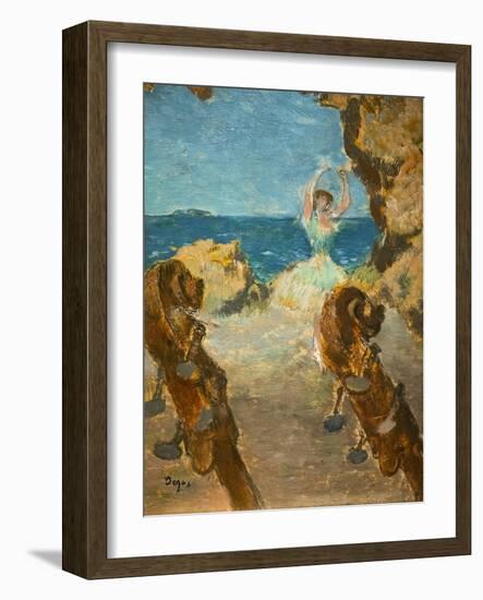 Dancer. Ballet scene. 1891. Oil on canvas.-Edgar Degas-Framed Giclee Print