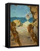 Dancer. Ballet scene. 1891. Oil on canvas.-Edgar Degas-Framed Stretched Canvas