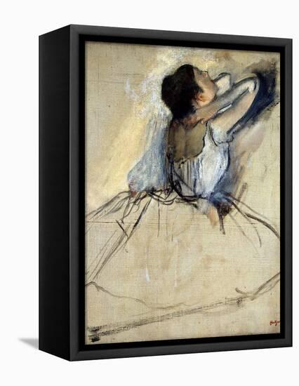 Dancer, C1874-Edgar Degas-Framed Stretched Canvas