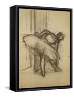 Dancer; Danseuse-Edgar Degas-Framed Stretched Canvas