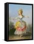 Dancer Dressed in Louis XVI Costume (Oil on Canvas)-Jean-frederic Schall-Framed Stretched Canvas