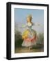 Dancer Dressed in Louis XVI Costume (Oil on Canvas)-Jean-frederic Schall-Framed Giclee Print