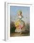 Dancer Dressed in Louis XVI Costume (Oil on Canvas)-Jean-frederic Schall-Framed Giclee Print