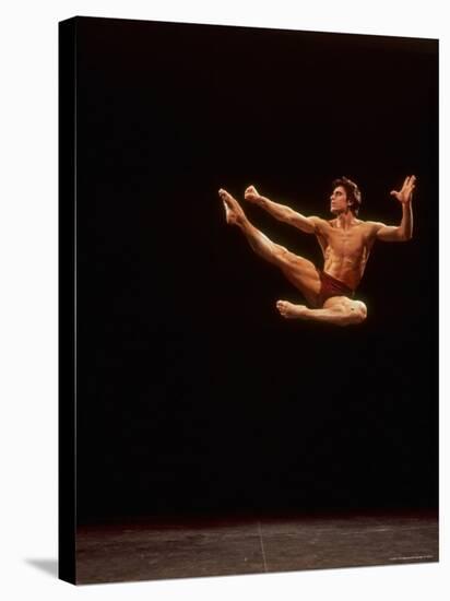 Dancer Edward Villella Leaping Through Air in Performance of George Balanchine's "The Prodigal Son"-Bill Eppridge-Stretched Canvas