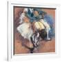 Dancer Fastening Her Pump, C.1880-85-Edgar Degas-Framed Giclee Print