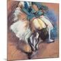 Dancer Fastening Her Pump, C.1880-85-Edgar Degas-Mounted Giclee Print