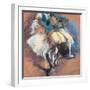 Dancer Fastening Her Pump, C.1880-85-Edgar Degas-Framed Giclee Print