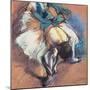 Dancer Fastening Her Pump, C.1880-85-Edgar Degas-Mounted Giclee Print