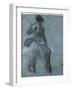 Dancer from back and three foot studies (detail)-Edgar Degas-Framed Giclee Print