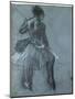Dancer from back and three foot studies (detail)-Edgar Degas-Mounted Giclee Print