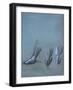 Dancer from back and three foot studies (detail)-Edgar Degas-Framed Giclee Print