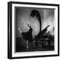 Dancer in black-Eduards Kapsha-Framed Photographic Print