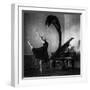 Dancer in black-Eduards Kapsha-Framed Photographic Print