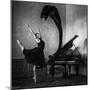 Dancer in black-Eduards Kapsha-Mounted Photographic Print