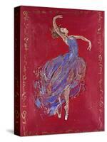 Dancer in Blue I-Marta Wiley-Stretched Canvas