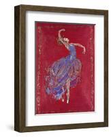 Dancer in Blue I-Marta Wiley-Framed Giclee Print