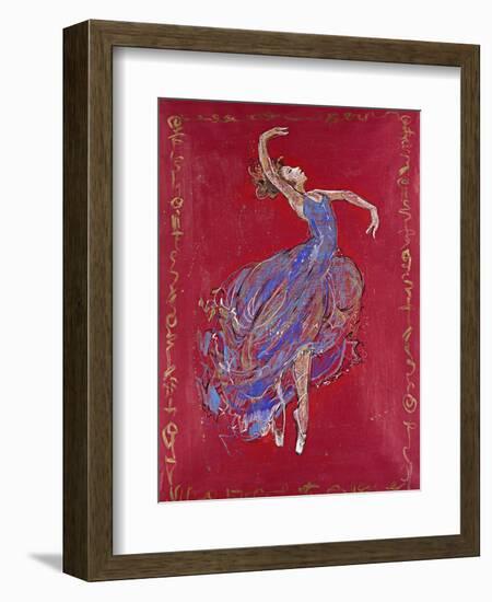 Dancer in Blue I-Marta Wiley-Framed Giclee Print