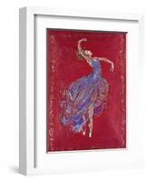 Dancer in Blue I-Marta Wiley-Framed Giclee Print