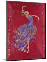 Dancer in Blue I-Marta Wiley-Mounted Giclee Print