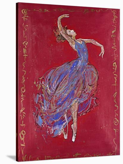 Dancer in Blue I-Marta Wiley-Stretched Canvas