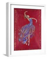 Dancer in Blue I-Marta Wiley-Framed Giclee Print