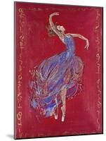 Dancer in Blue I-Marta Wiley-Mounted Giclee Print