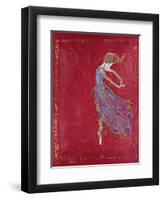 Dancer in Blue IV-Marta Wiley-Framed Giclee Print