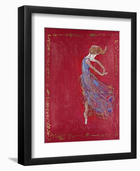 Dancer in Blue IV-Marta Wiley-Framed Giclee Print