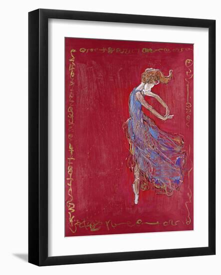 Dancer in Blue IV-Marta Wiley-Framed Giclee Print