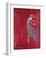 Dancer in Blue IV-Marta Wiley-Framed Giclee Print