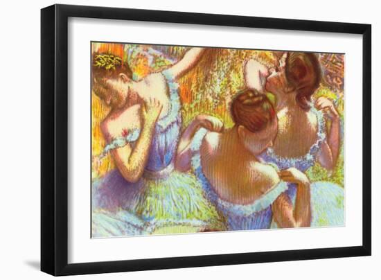 Dancer In Blue-Edgar Degas-Framed Art Print