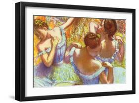 Dancer In Blue-Edgar Degas-Framed Art Print