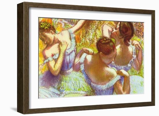 Dancer In Blue-Edgar Degas-Framed Art Print
