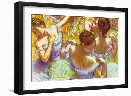 Dancer In Blue-Edgar Degas-Framed Art Print