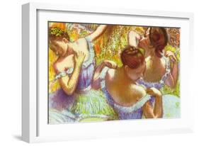 Dancer In Blue-Edgar Degas-Framed Art Print