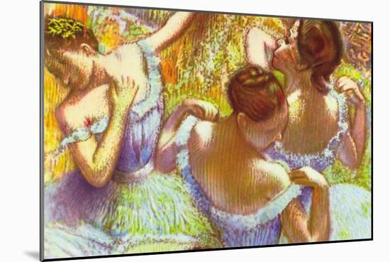 Dancer In Blue-Edgar Degas-Mounted Art Print