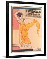 Dancer in Expressive Pose-null-Framed Art Print