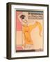 Dancer in Expressive Pose-null-Framed Art Print