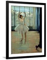 Dancer in Front of a Window-Edgar Degas-Framed Art Print