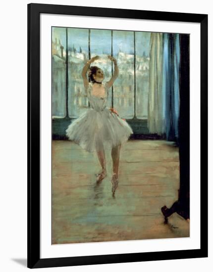 Dancer in Front of a Window-Edgar Degas-Framed Art Print