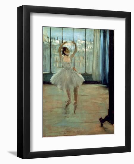 Dancer in Front of a Window-Edgar Degas-Framed Art Print