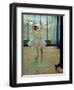 Dancer in Front of a Window-Edgar Degas-Framed Art Print